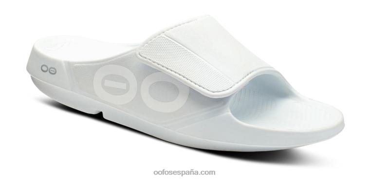 blanco 0R40F144 sandalia flexible deportiva ooahh para hombre OOFOS