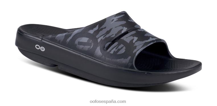 camuflaje negro 0R40F138 sandalia deportiva ooahh para hombre OOFOS