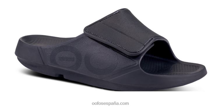 negro mate 0R40F129 sandalia flexible deportiva ooahh para hombre OOFOS
