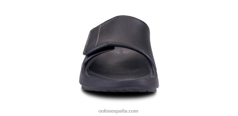 negro mate 0R40F129 sandalia flexible deportiva ooahh para hombre OOFOS