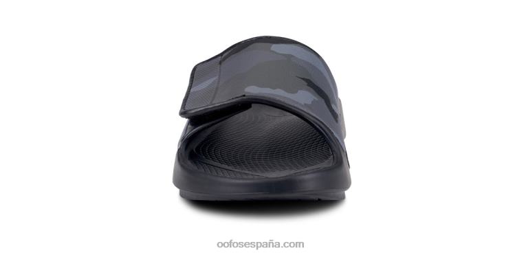 camuflaje negro 0R40F19 sandalia deportiva flexible ooahh para mujer OOFOS