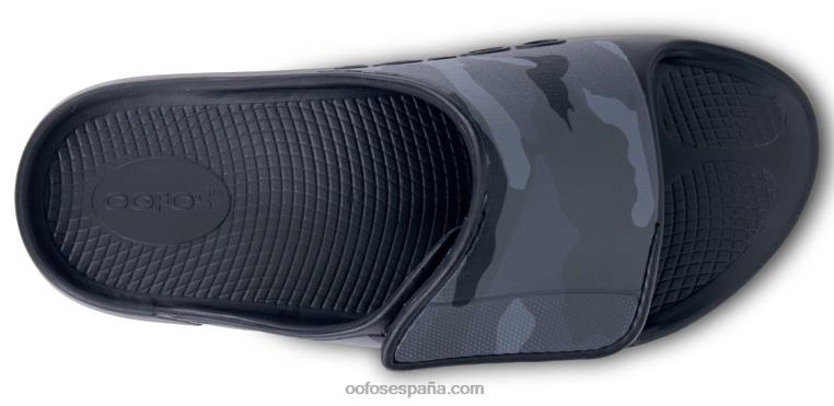camuflaje negro 0R40F19 sandalia deportiva flexible ooahh para mujer OOFOS