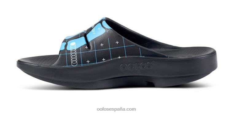 esqueleto bauer 0R40F21 sandalia con tiras limitadas ooahh para mujer OOFOS