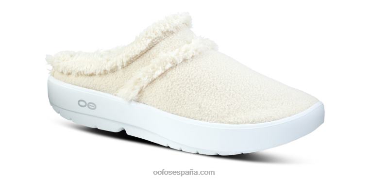 beige 0R40F109 zapato tipo mule oocoozie para mujer OOFOS