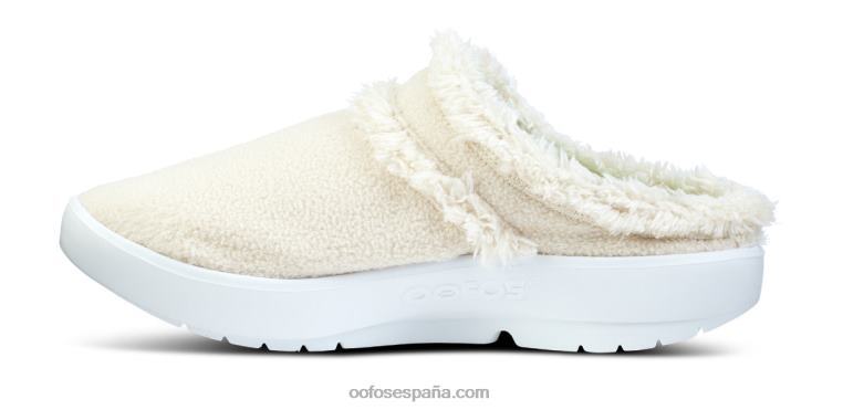 beige 0R40F109 zapato tipo mule oocoozie para mujer OOFOS