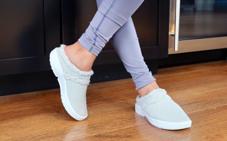 gris claro 0R40F106 zapato tipo mule oocoozie para mujer OOFOS