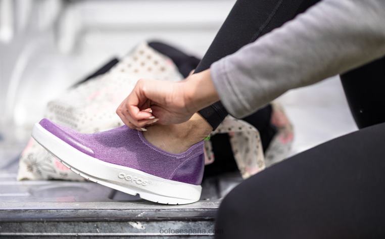 lavado morado 0R40F76 zapato bajo oomg eezee para mujer OOFOS