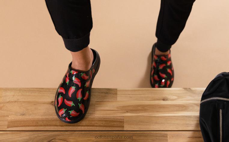 Ají picante 0R40F92 zuecos oocloog de mujer edición limitada OOFOS