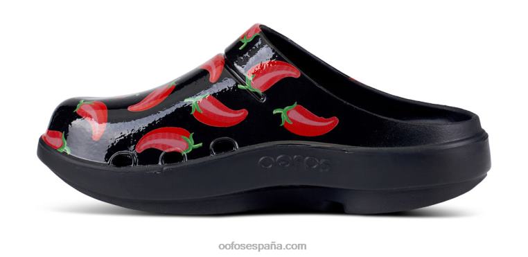 Ají picante 0R40F92 zuecos oocloog de mujer edición limitada OOFOS