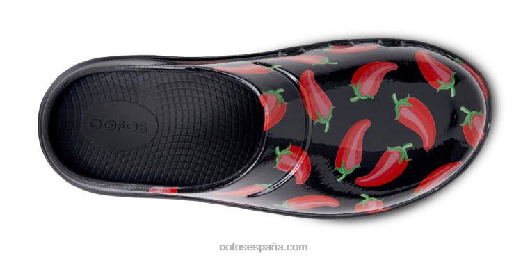 Ají picante 0R40F92 zuecos oocloog de mujer edición limitada OOFOS