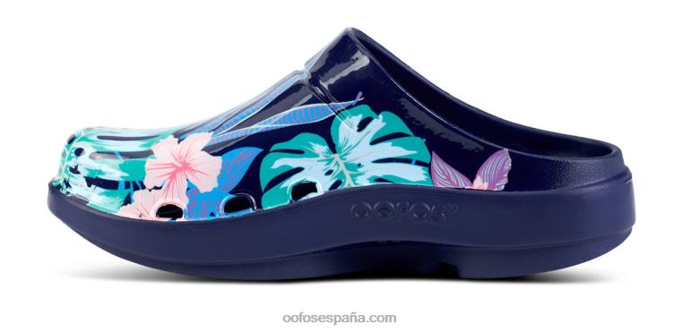 flora hawaiana 0R40F99 zuecos oocloog de mujer edición limitada OOFOS