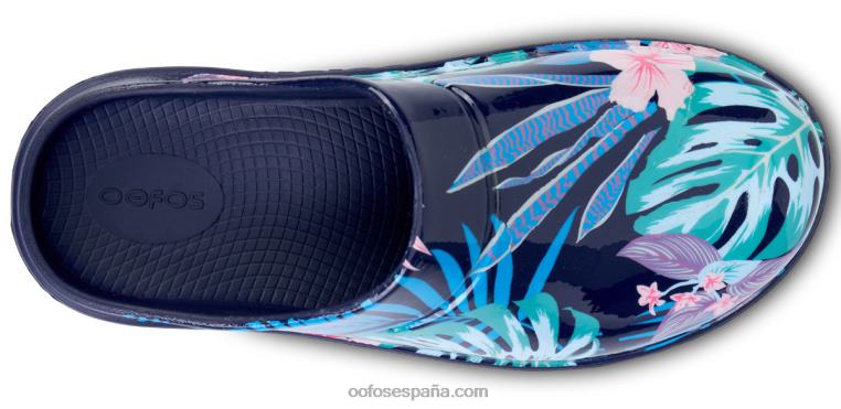 flora hawaiana 0R40F99 zuecos oocloog de mujer edición limitada OOFOS